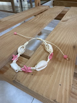Pulsera Con Estrellas Rosadas