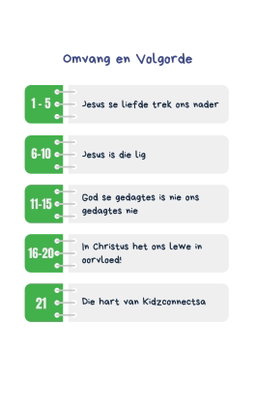 Vrymakende Waarhede 1 - 4 weke se kinderkerklesse vir laerskool kinders