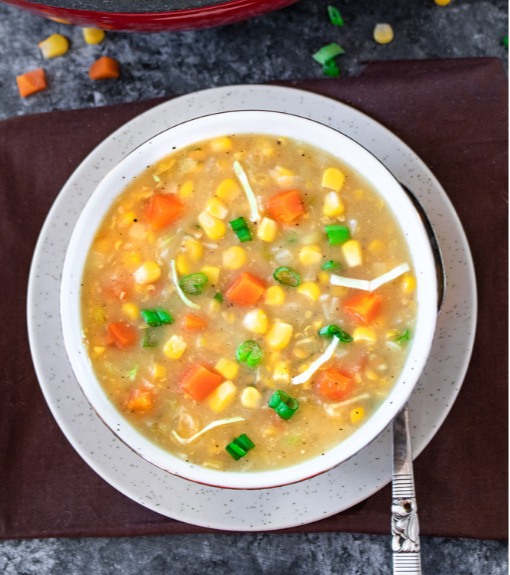 Sweet  Corn Vegetable Soup_0