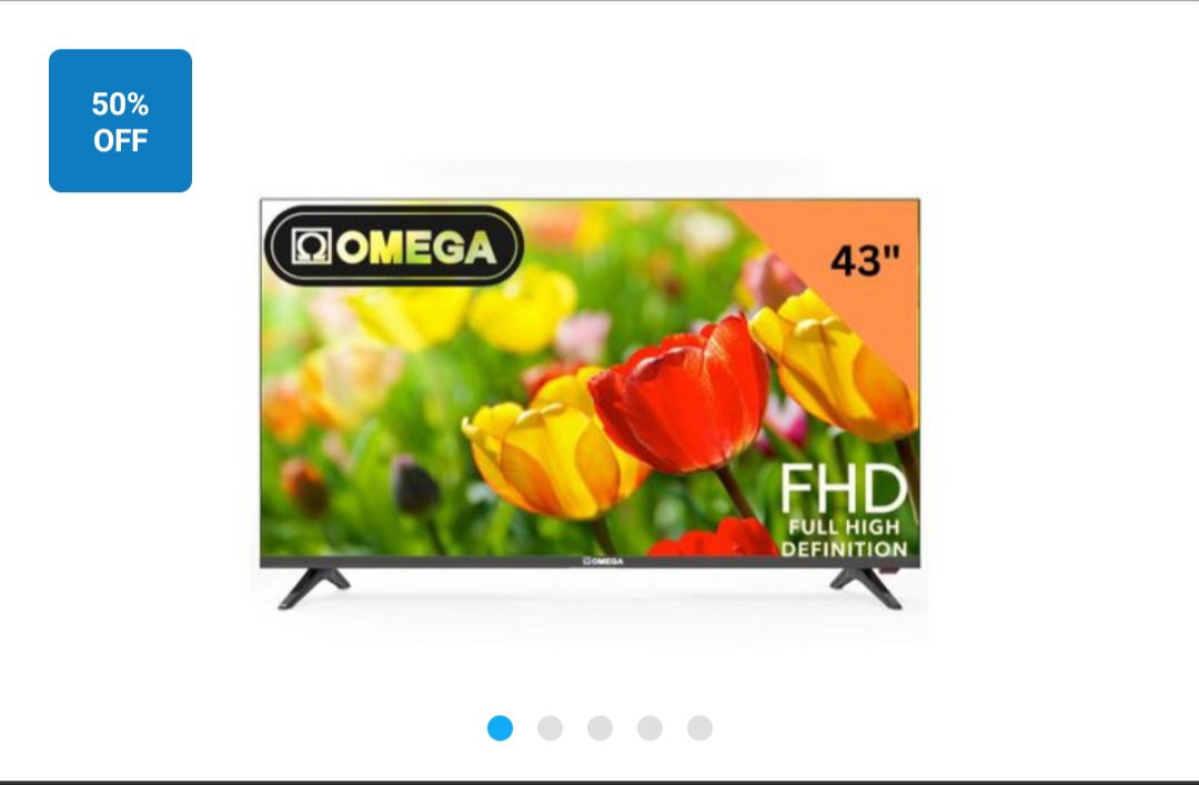 Omega 43" Smart Frameless Full HD Android TV HDMI / WIFI / USB
