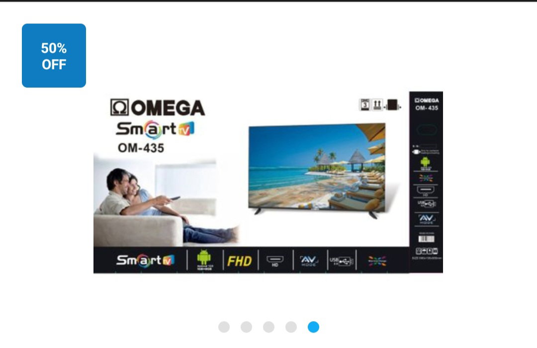 Omega 43" Smart Frameless Full HD Android TV HDMI / WIFI / USB_3