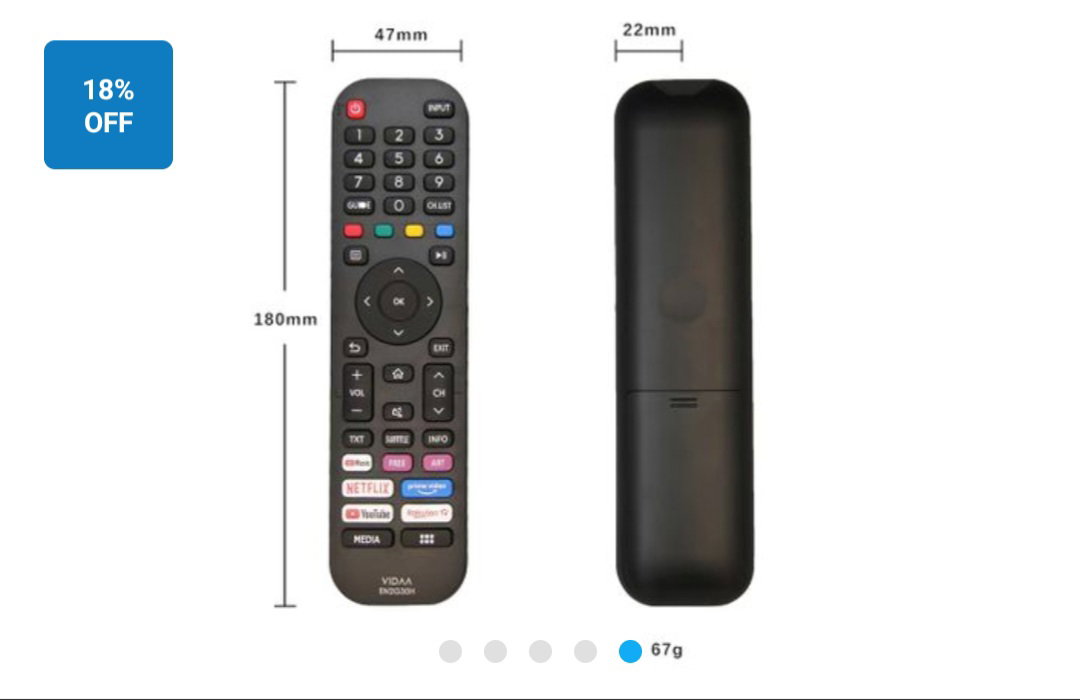 Compatible with Hisense TV smart remote control_5