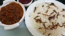 Ghee rice  beef curry