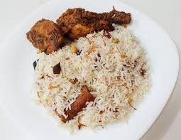 Ghee rice chicken fry