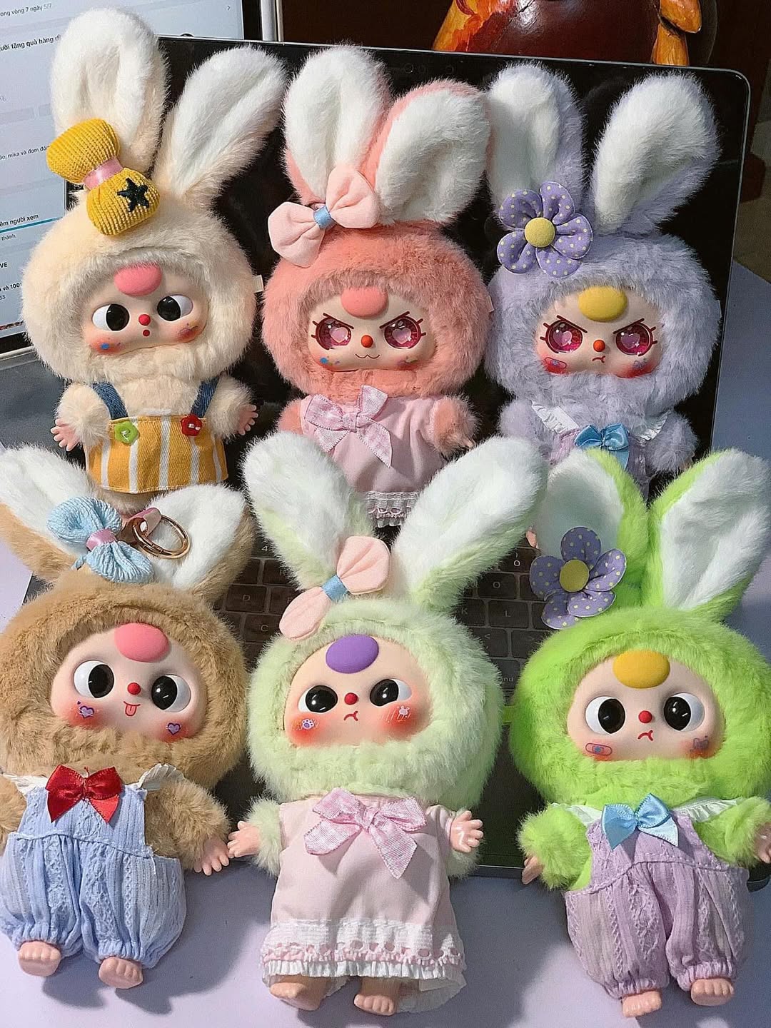 Baby Three Macaron Bunny