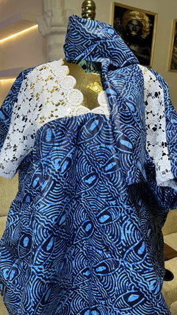 Burnt Umber - Batik Style Print