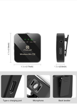Professional wireless microphone for iPhone