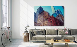 Glass picture enlargement 