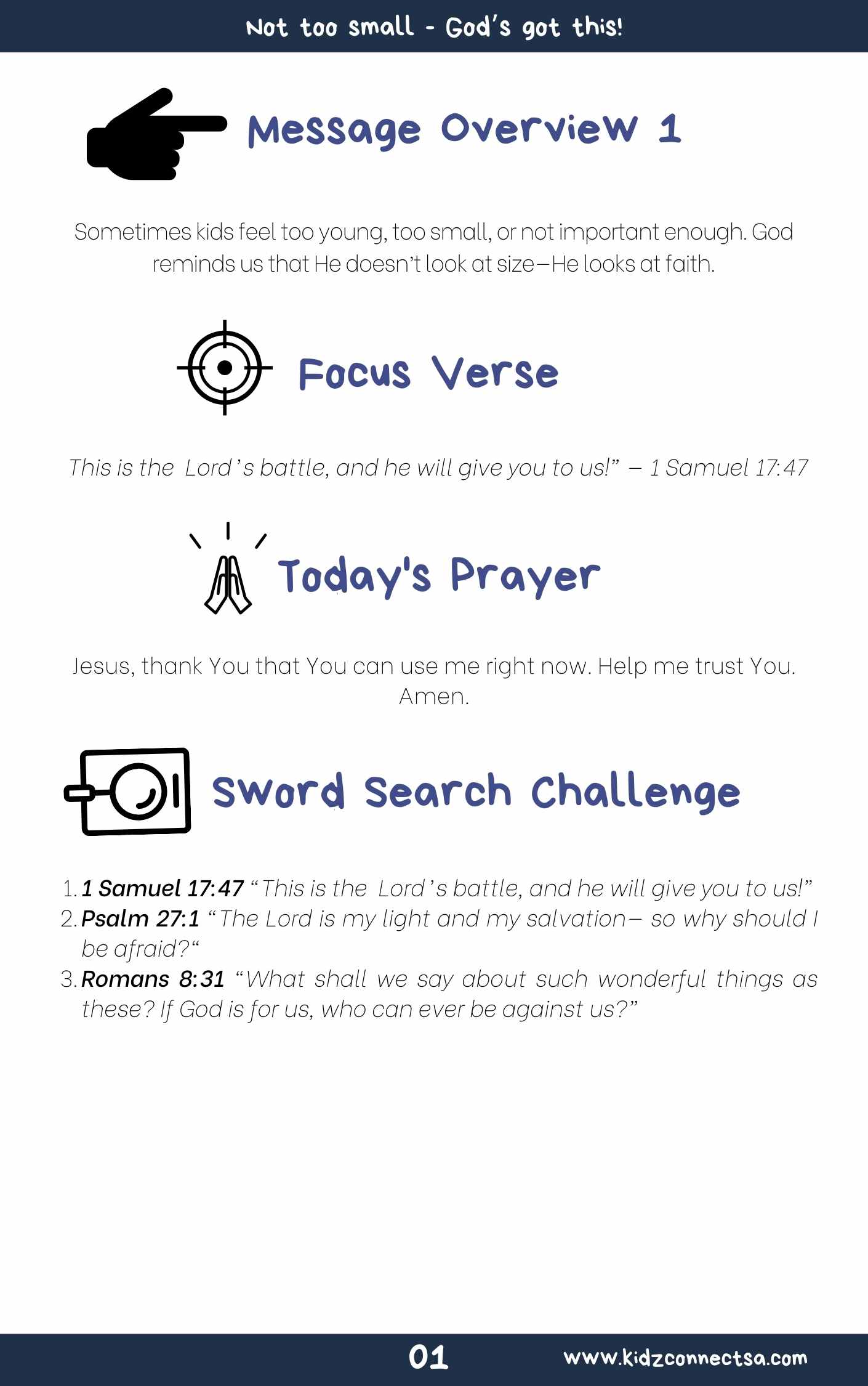 God’s Got This – 4 Weeks of Primary School Lessons for Children's Church_2