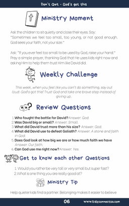 God’s Got This – 4 Weeks of Primary School Lessons for Children's Church