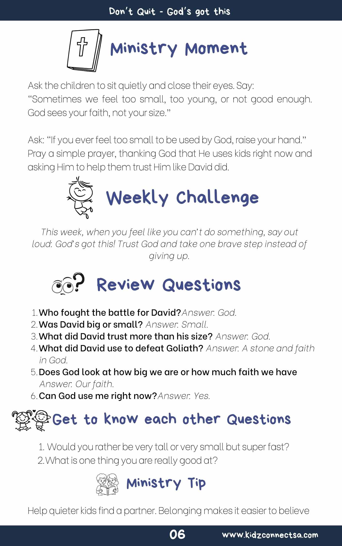 God’s Got This – 4 Weeks of Primary School Lessons for Children's Church_7