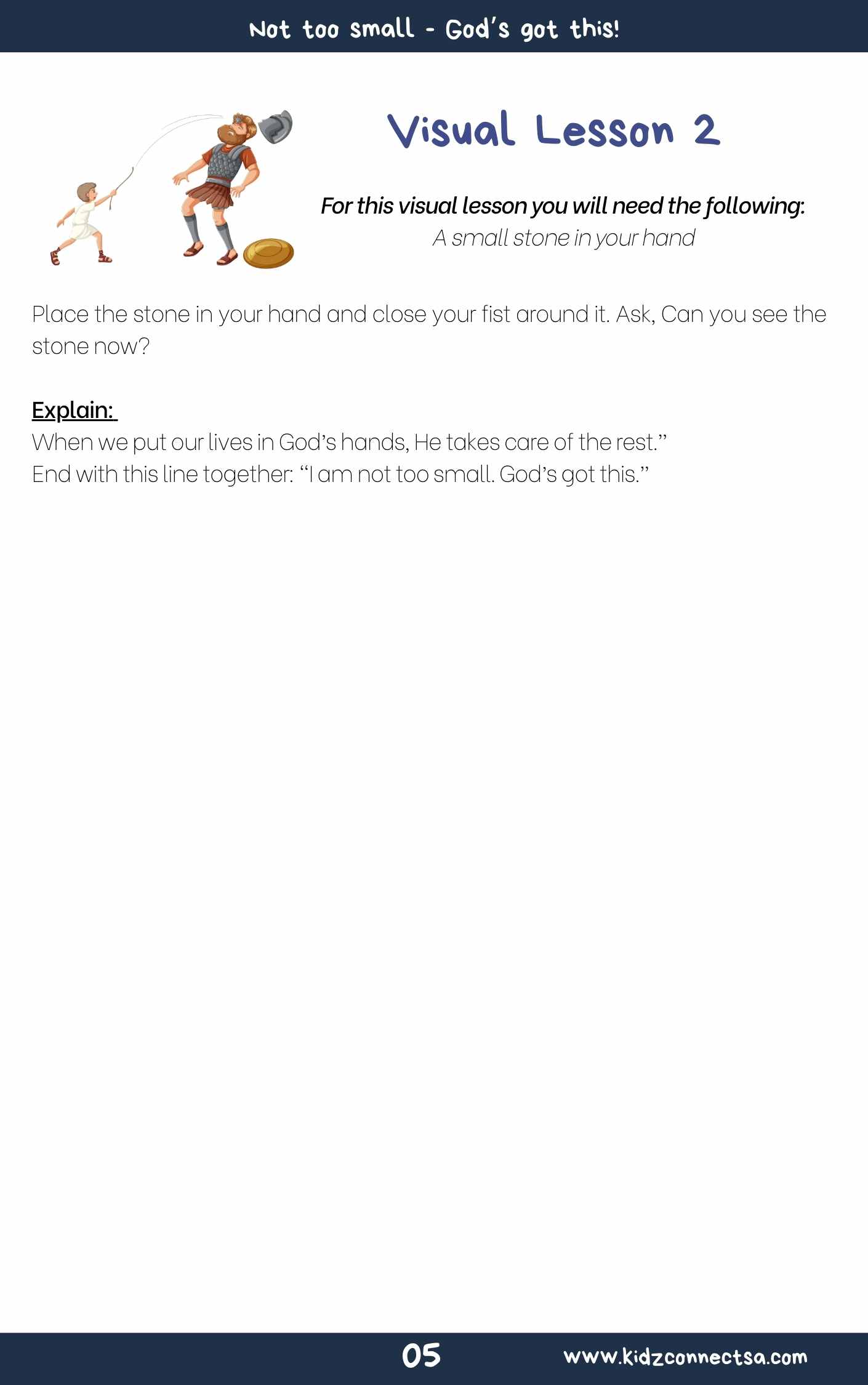 God’s Got This – 4 Weeks of Primary School Lessons for Children's Church_6