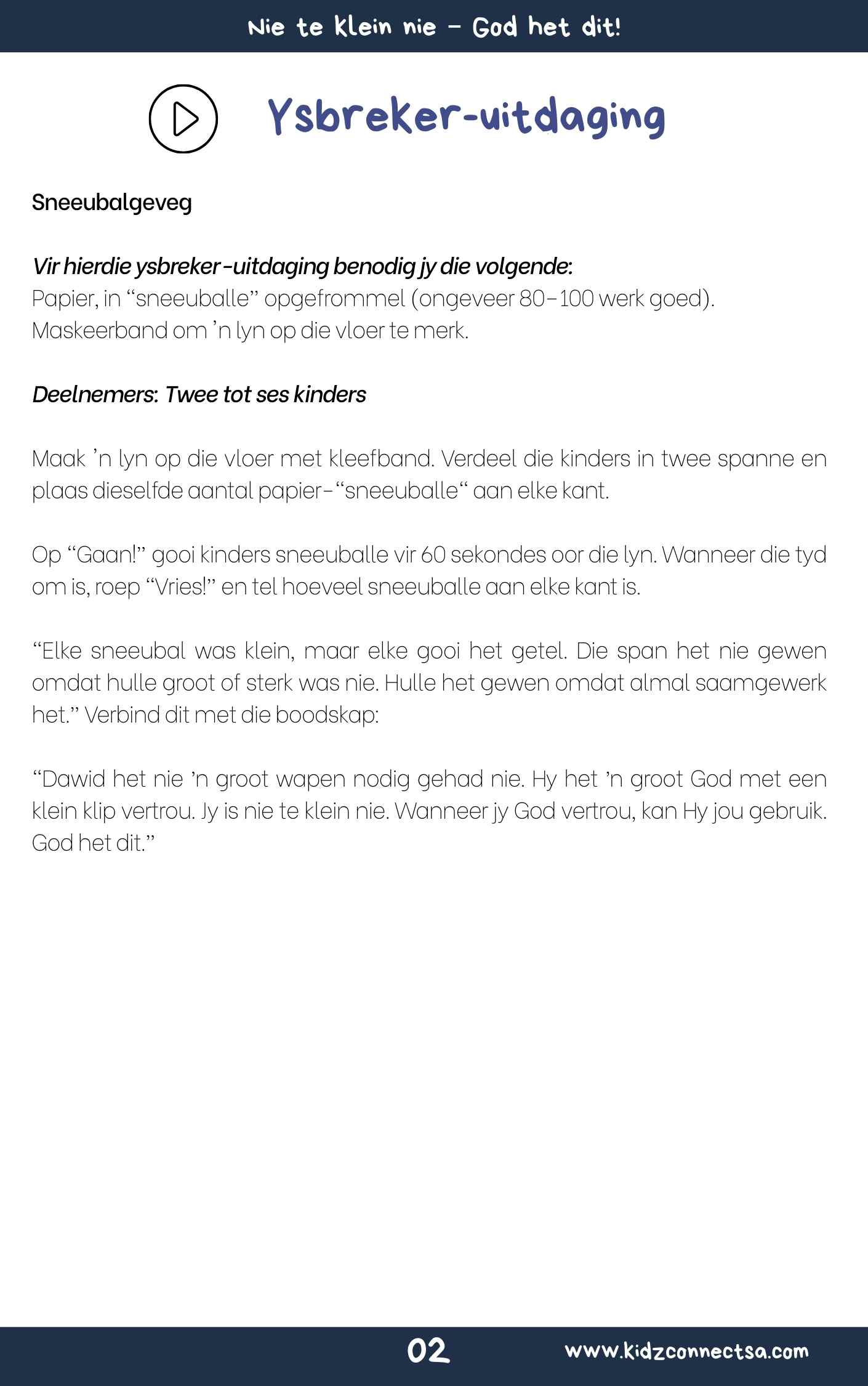 God het dit – 4 weke se kinderkerklesse vir laerskool kinders_3