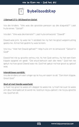 God het dit – 4 weke se kinderkerklesse vir laerskool kinders