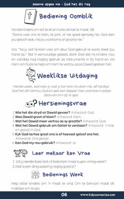 God het dit – 4 weke se kinderkerklesse vir laerskool kinders