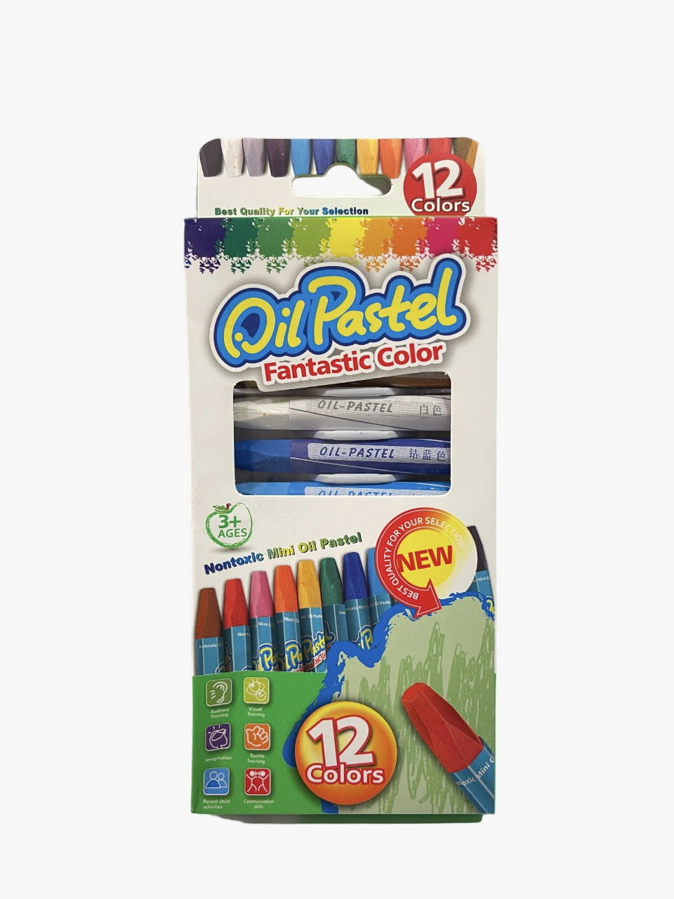 Fantastic Color Oil Pastels, - 12 Pack_0