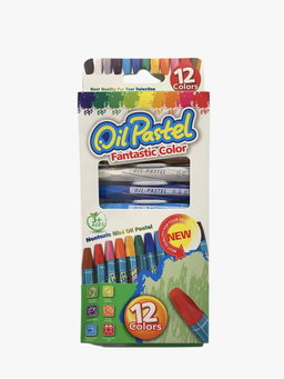 Fantastic Color Oil Pastels, - 12 Pack