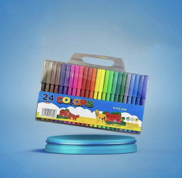 Vibrant Visions 24-Color Felt-Tip Pen Set