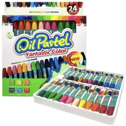 Fantastic Color 24-Pack Mini Oil Pastels.