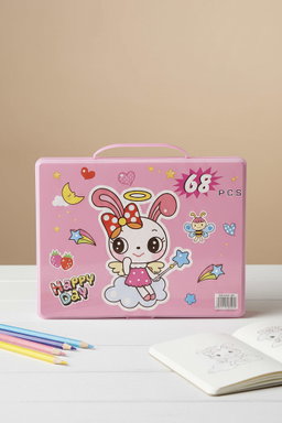 68-Piece Themed Kids' Art Kit