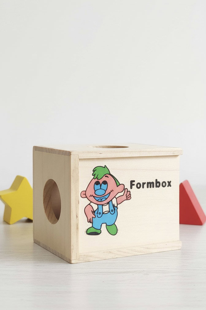 Classic Wooden Shape Sorting Cube 