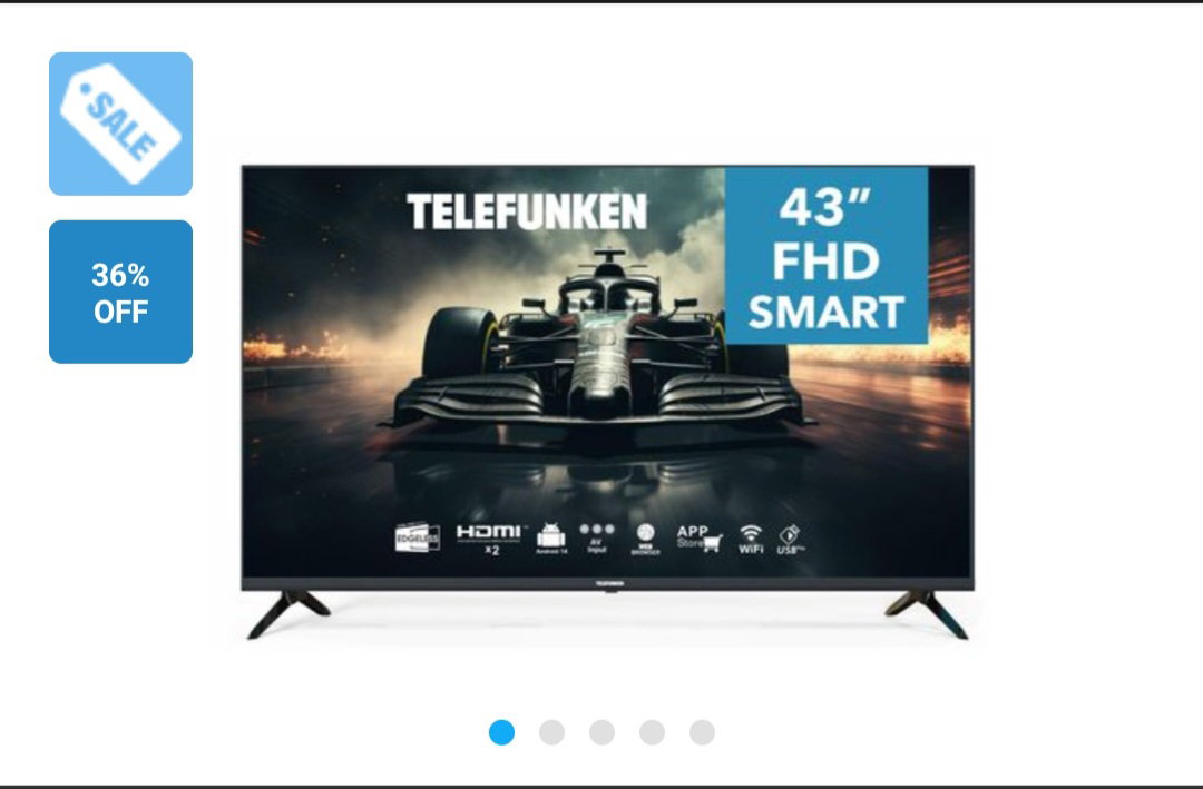 Telefunken 43" TLEDDS-43 FHD Full HD Android Smart TV_0