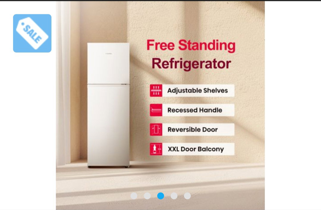 Mora 154L Top Mount freezer fridge with Adjustable Shelves, Recessed Handle_2