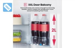 Mora 154L Top Mount freezer fridge with Adjustable Shelves, Recessed Handle