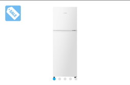 Mora 154L Top Mount freezer fridge with Adjustable Shelves, Recessed Handle