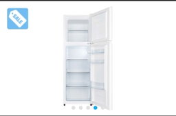 Mora 154L Top Mount freezer fridge with Adjustable Shelves, Recessed Handle