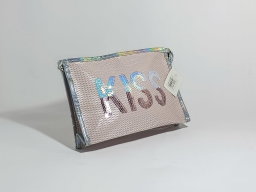 Kiss Kiss Sequin Cosmetic Pouch