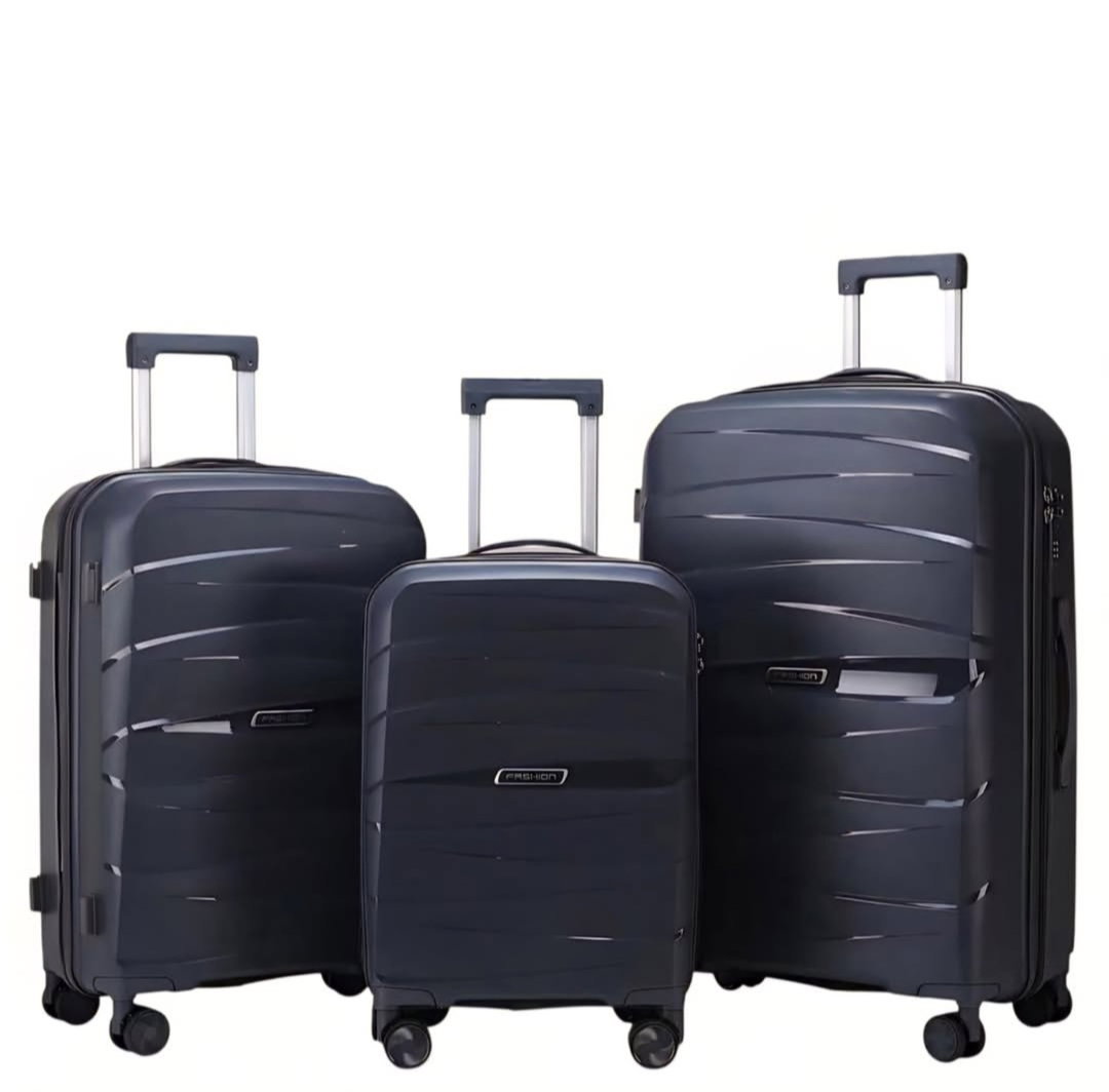 Dark Grey 3pcs Suitcase Set (20" 24" 28")