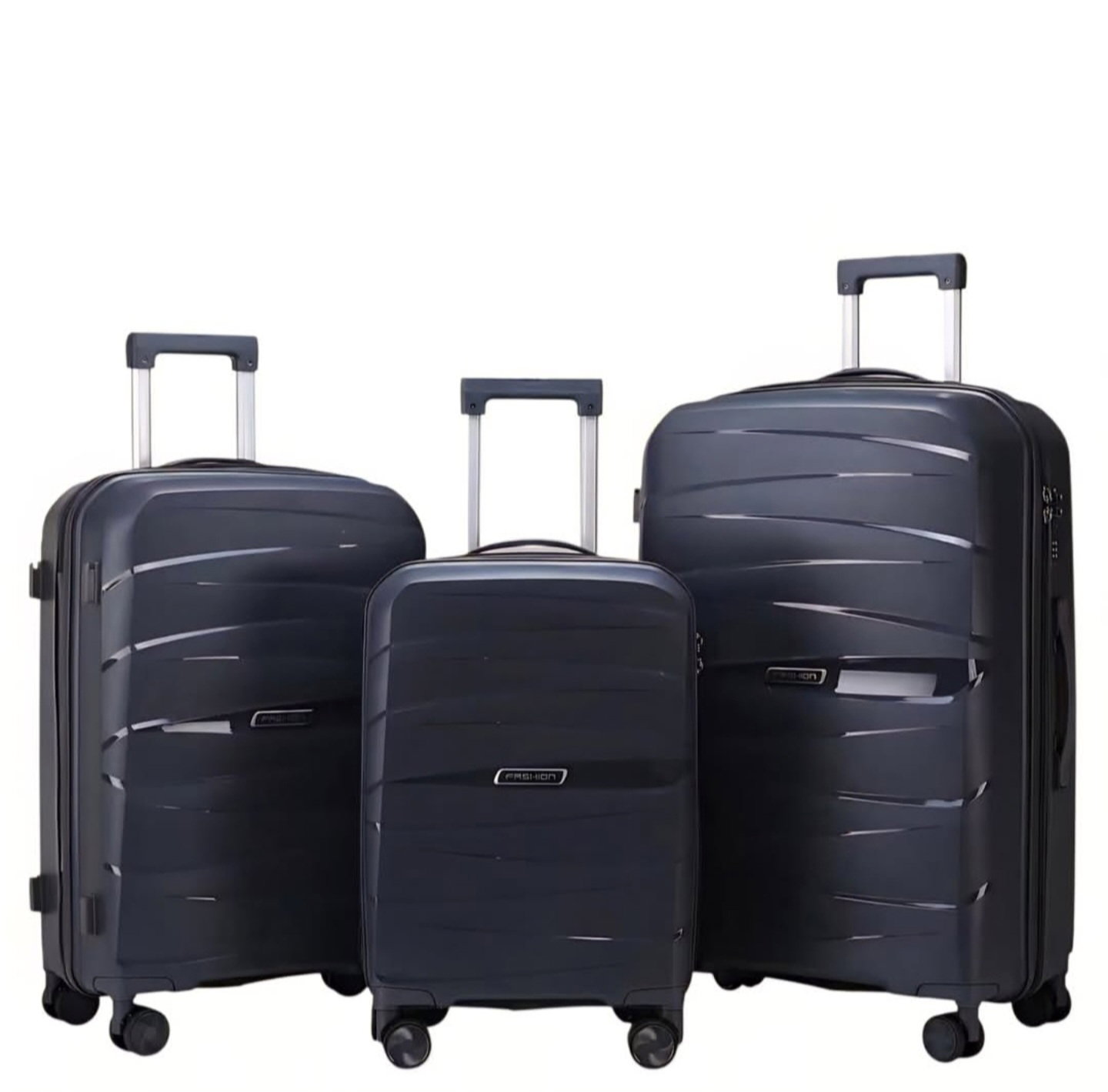 Dark Grey 3pcs Suitcase Set (20" 24" 28")