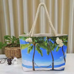 Tropical Escape Jute-Base Tote Collection