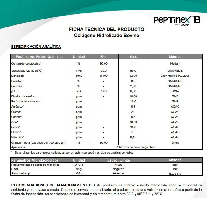 Colageno Hidrolizado Puro (Comestible)_1
