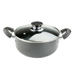 Brentwood BPS-207G 7-Piece Non-Stick Aluminum Cookware Set, Granite 
