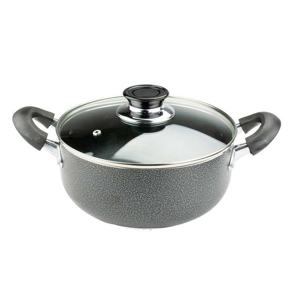 Brentwood BPS-207G 7-Piece Non-Stick Aluminum Cookware Set, Granite _3