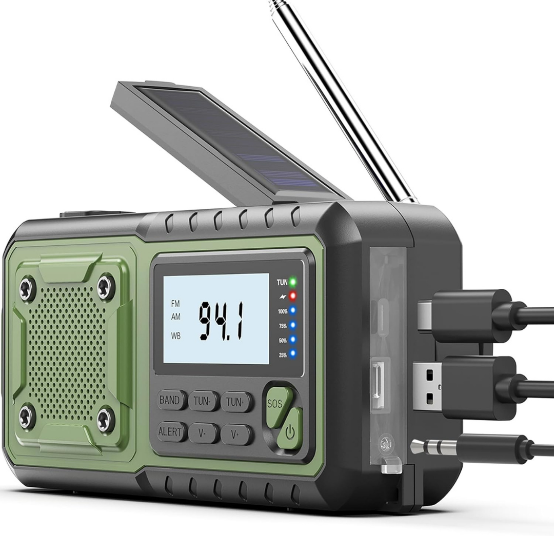 Solar Hand Crank Radio / Power Bank_3
