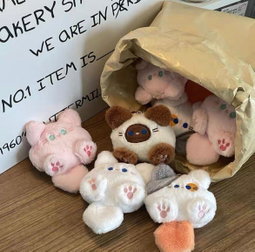 Bubble Cat Keychains