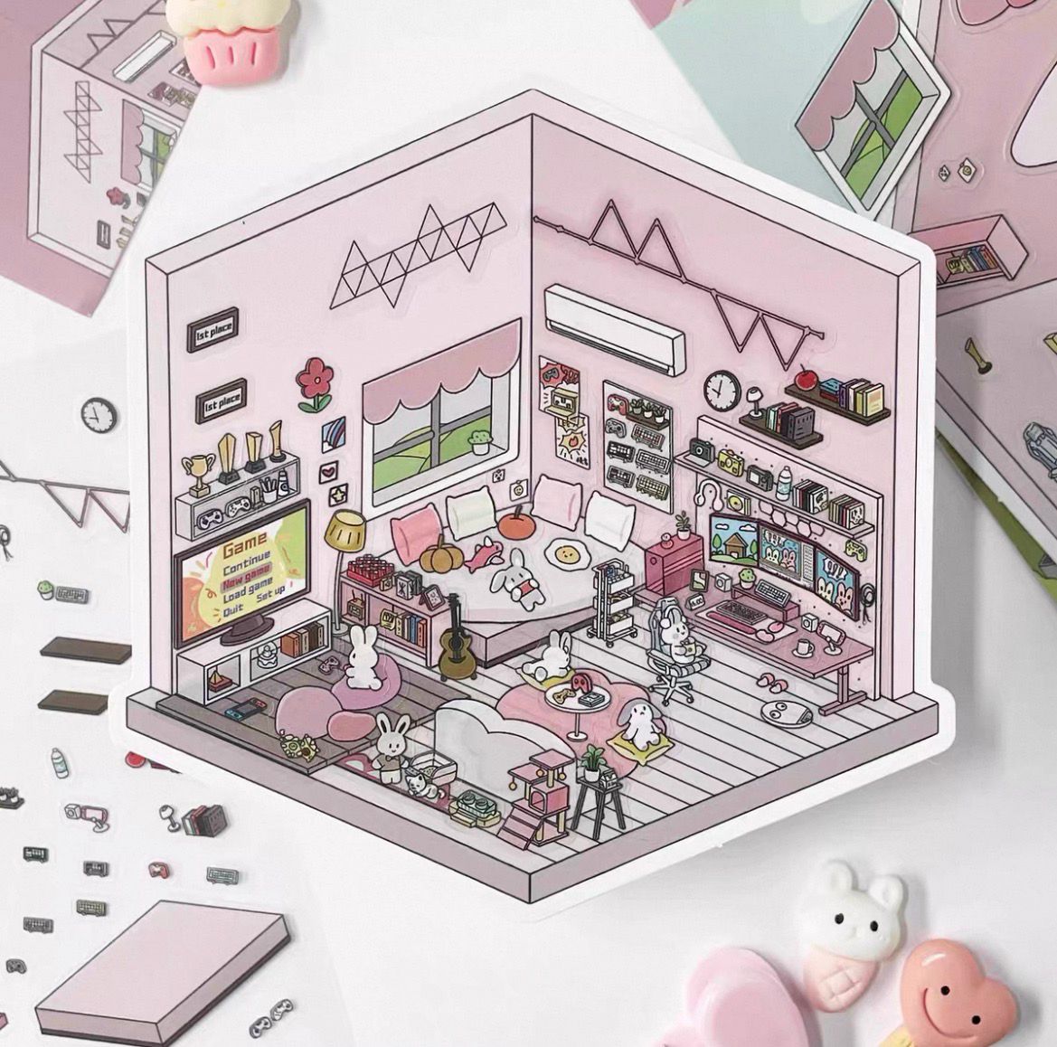 Pastel Room Decor Sticker Kit_4