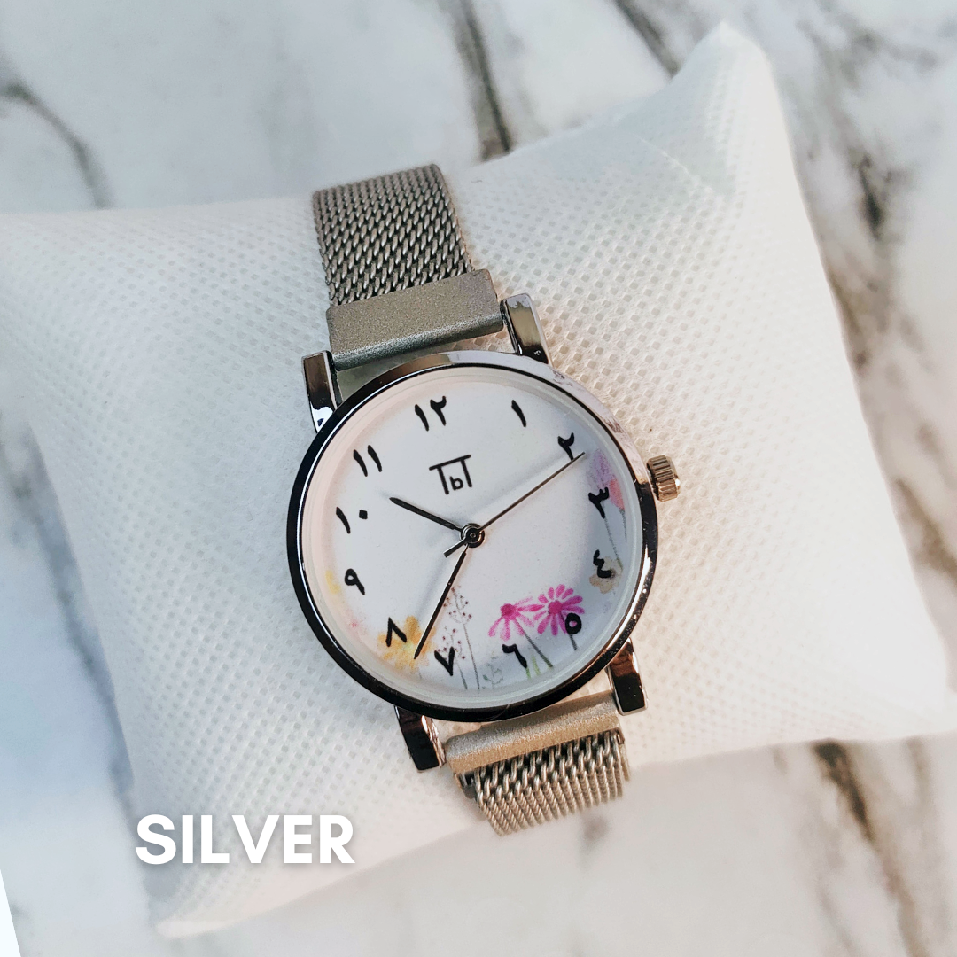 Mesh Editions Flower Dial White Dial_5