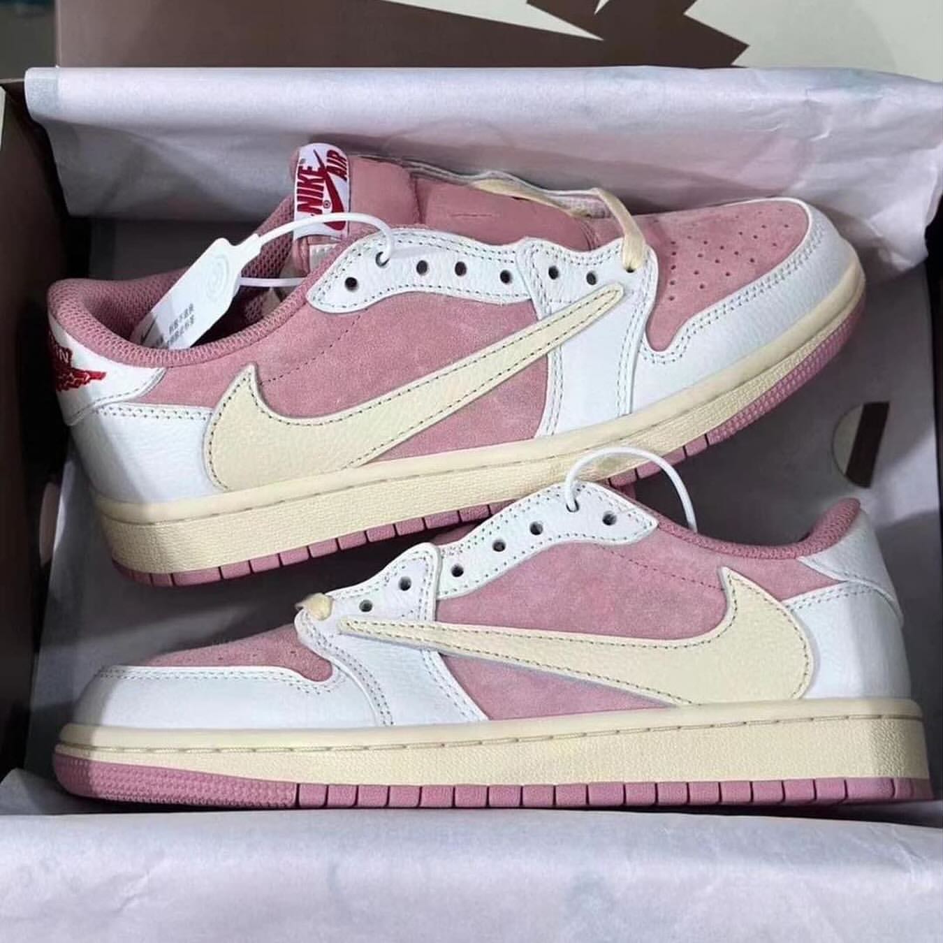 Air Jordan 1 Low x Travis Scott “Cream/Pink” 🤍🌸_0