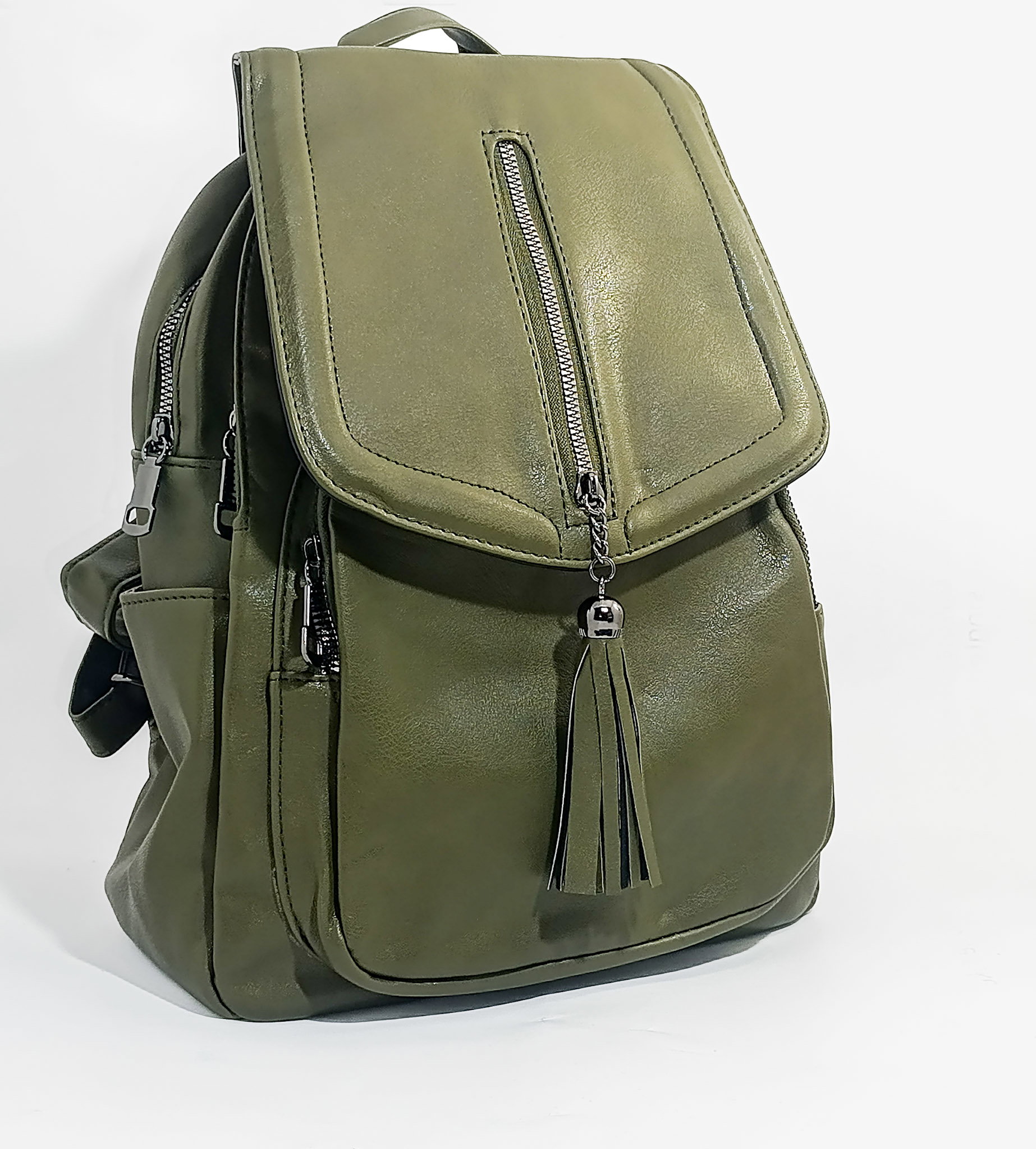 "Noir Tassel" Flap Backpack_2