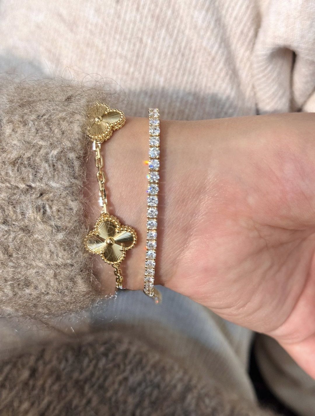 (PO) REGULAR TENNIS BRACELET- GOLD
