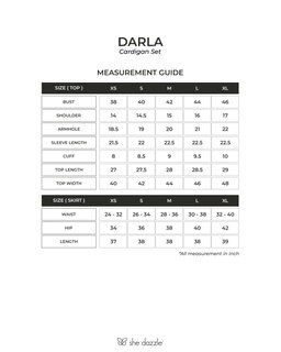 (Pre-order) She Dazzle Darla Cardigan set - Forest Green