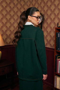 (Pre-order) She Dazzle Darla Cardigan set - Forest Green
