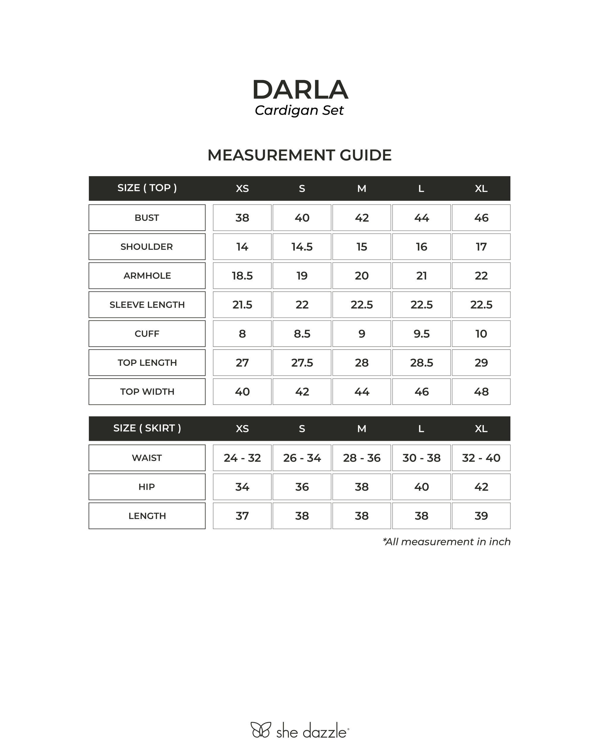 (Pre-order) She Dazzle Darla Cardigan set - Off White_4