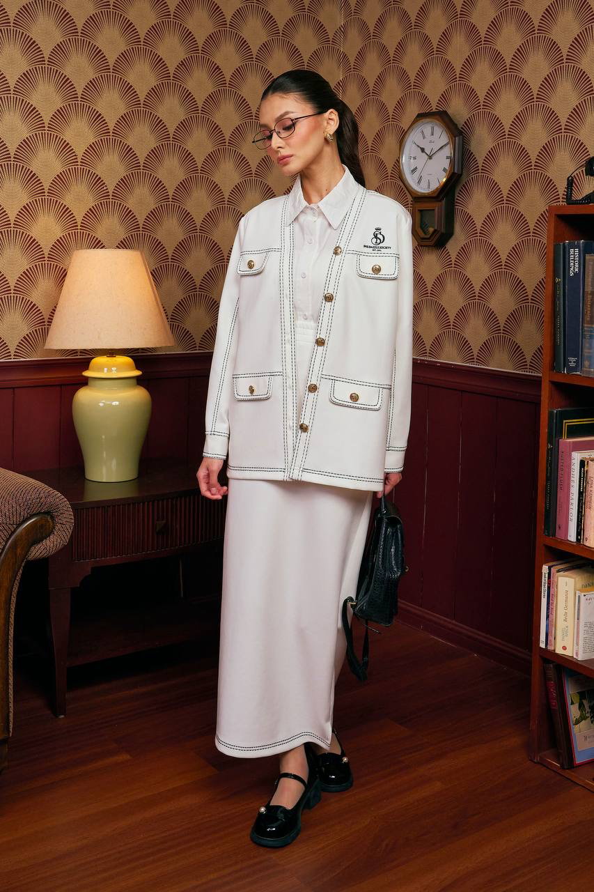 (Pre-order) She Dazzle Darla Cardigan set - Off White_0