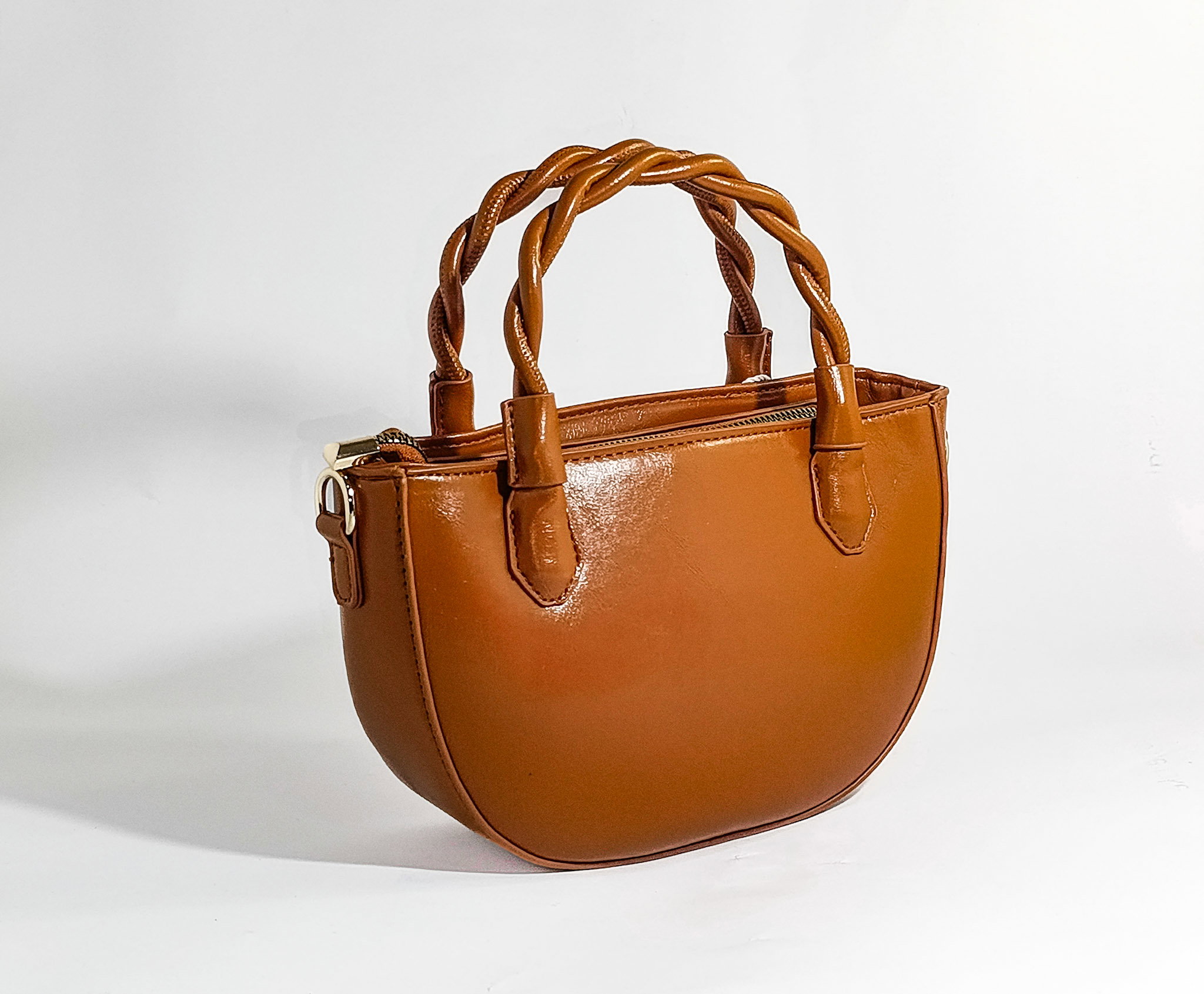 Twist Handle Midi Handbag _3