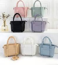 Casual Twist Handle Bag